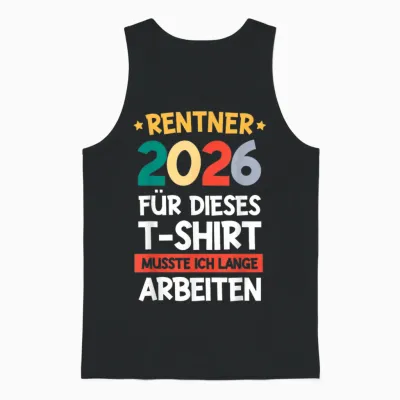 Retirement Retirement Man Retirement 2026 Retired Unisex Tank Top - Black