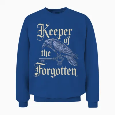 Keeper of the Forgotten Raven and Key Artwork Unisex Sweatshirt - Royal