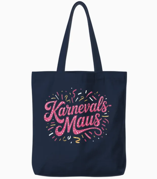 Carnival Mouse Carnival Cologne for Cologne Alaaf Carnival Mouse Tote Bags in Navy