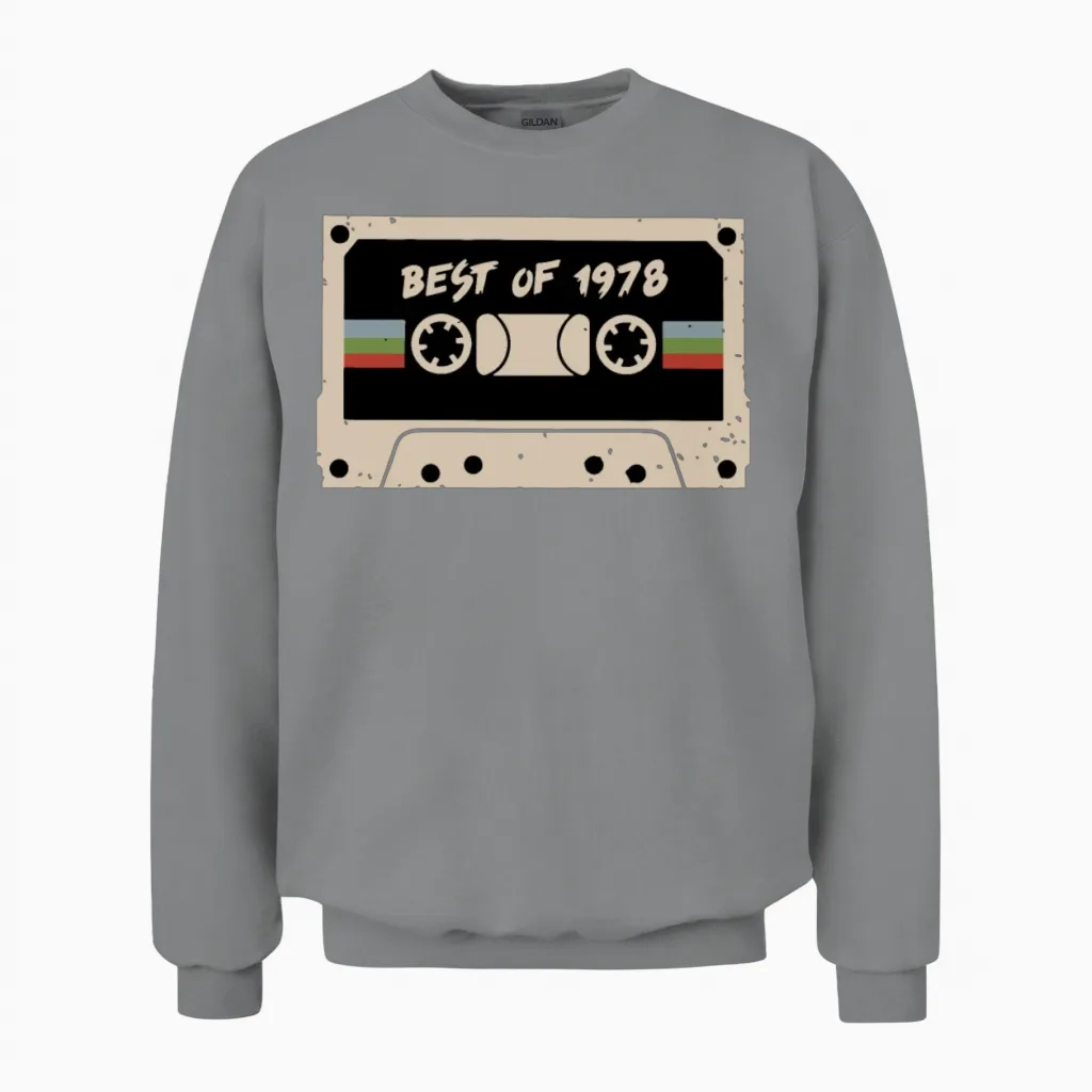 Best of 1978 Shirt Hoodies Hipster Unisex Sweatshirt in Sport Grey