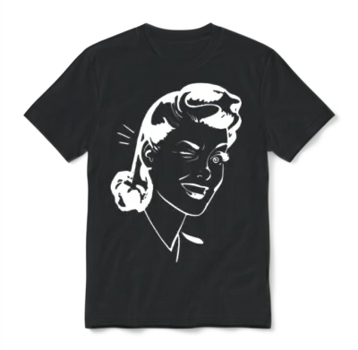 Retro Pop Art Unisex T-Shirt - Black