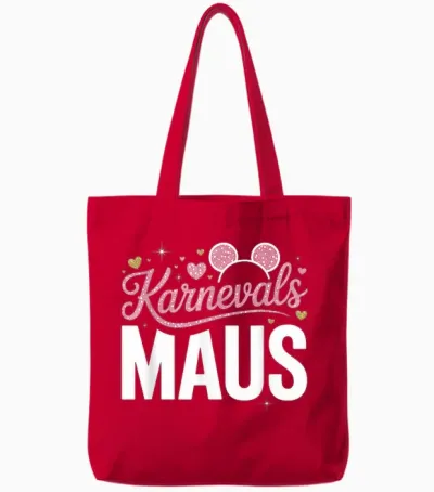 Carnival Mouse Carnival Cologne for Cologne Alaaf Carnival Mouse Tote Bags - Red