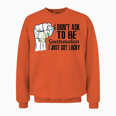 Guatemalan Pride Guatemala Flag Grown Guatemalan Unisex Sweatshirt - Orange