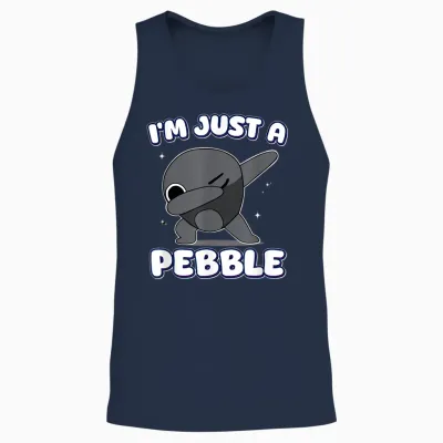 I'm Just a Pebble Dabbing Funny Dandy's Humor Decoration Unisex Tank Top - Navy