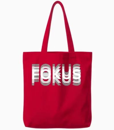 Fokus Humor Lustige Grafik T-Shirt Für Männer, Retro, Schwarz, S Tote Bags - Red