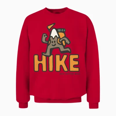 Mountain Hike Unisex Sweatshirt - Red