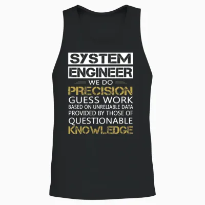 System Engineer Unisex Tank Top - Black