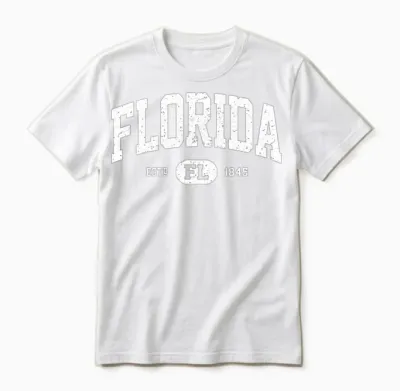 Florida Retro Vintage Florida Unisex T-Shirt - White