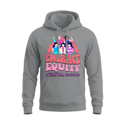Women Supporting Women: International Women's Day Unisex Hoodie - Sport Grey
