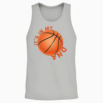 Funny Basketball Phrase Unisex Tank Top - Ash