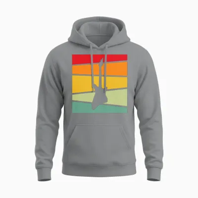 Rock Retro Unisex Hoodie - Sport Grey