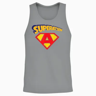 Thank You Atsem Teacher End of Year Kindergarten Hero T-Shirt, Black, S Unisex Tank Top - Sport Grey