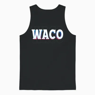 Retro - Waco Unisex Tank Top - Black