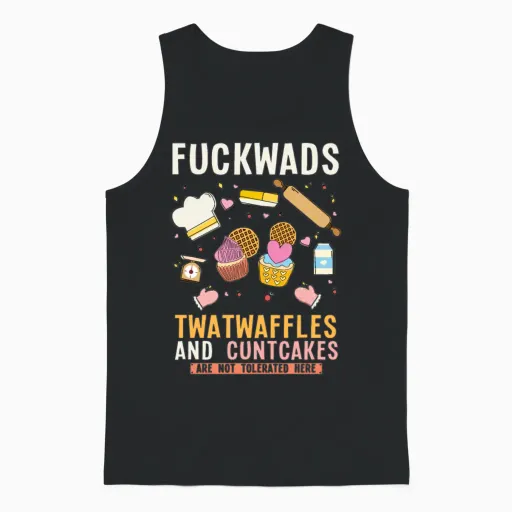 Sarcastic Bakery Dirty Baking Funny Baker Unisex Tank Top in Black