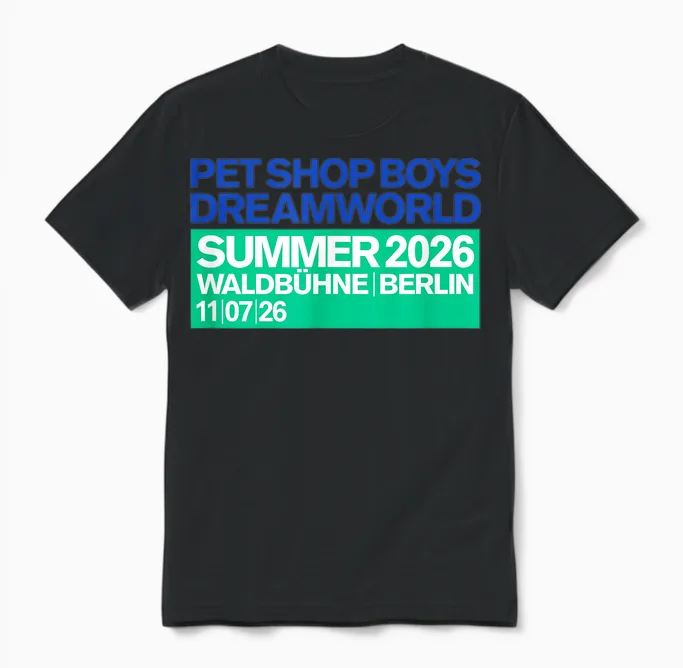Amazon Exclusive Dreamworld Berlin July 11th Unisex T-Shirt in Black