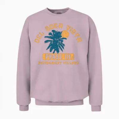 Del Boca Vista Retirement Village Unisex Sweatshirt - Light Pink