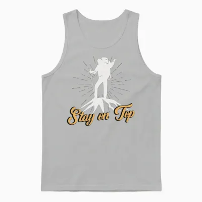 Mountaineering Stay on Top Mountaineer Hiking Unisex Tank Top - Ash