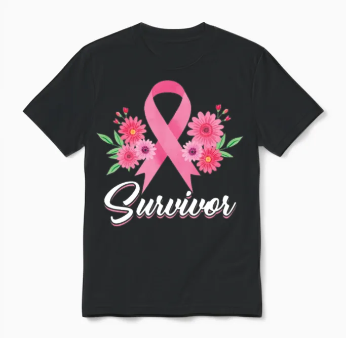 Survivor Cancer Survivor Awareness Cancer Survivor Unisex T-Shirt in Black
