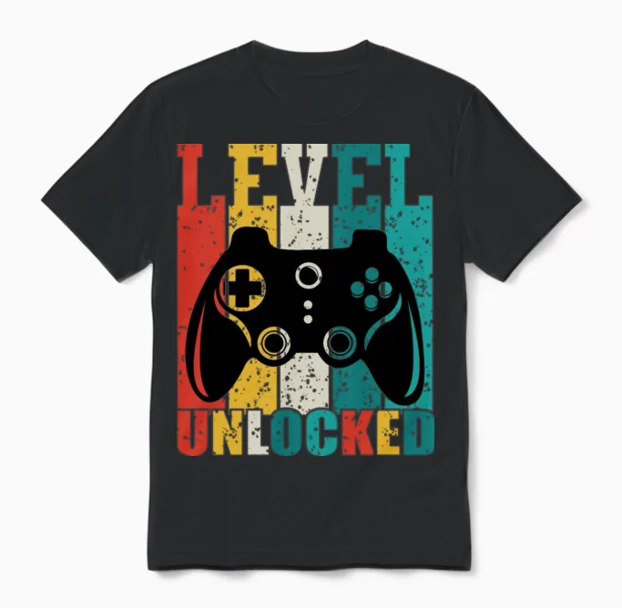 Funny Gift for Gamer Gaming Unisex T-Shirt in Black