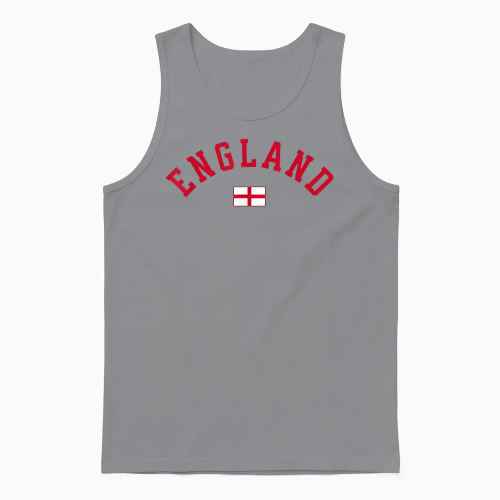 England English Unisex Tank Top in Sport Grey