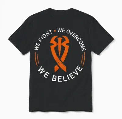 We Fight We Overcome We Believe Unisex T-Shirt - Black