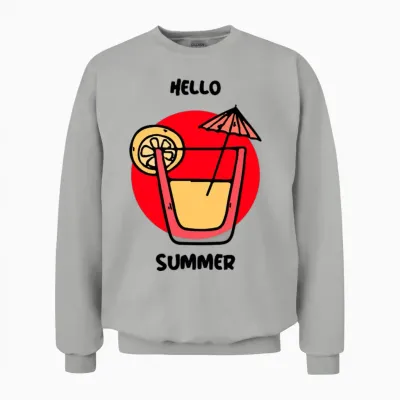 Hello Summer Unisex Sweatshirt - Ash