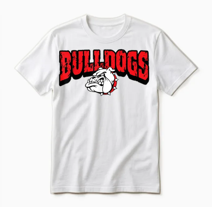 Bulldogs Back to School Spirit R Unisex T-Shirt in White