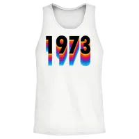 Vintage Retro 1973 Unisex Tank Top - White – 2