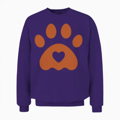 Dog Play Unisex Sweatshirt - Purple