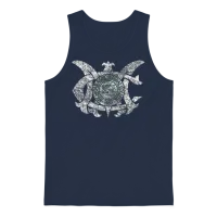 Old Mac Agriculture College Michigan Unisex Tank Top - Navy – 1