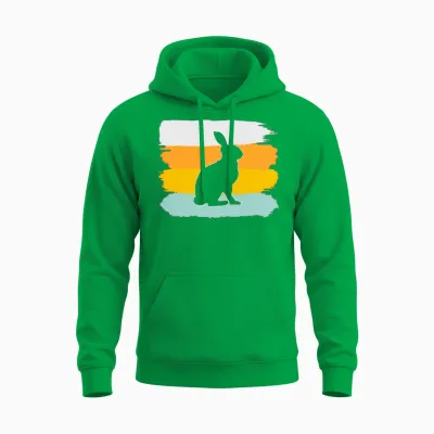 Rabbit Retro Unisex Hoodie - Irish Green