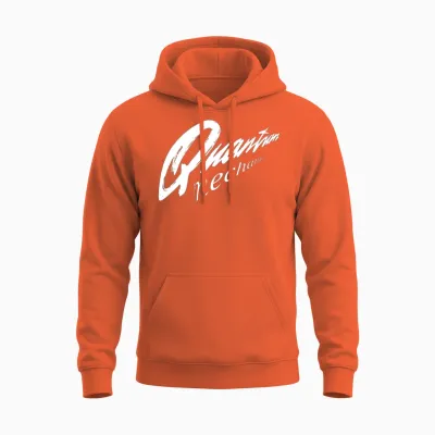 Quantum Mechanics Science Typography Unisex Hoodie - Orange