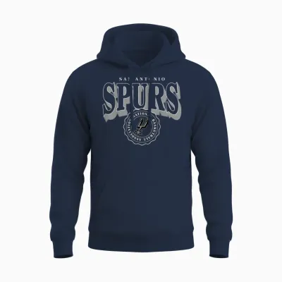 Nba – San Antonio Spurs – Curved Crest Unisex Hoodie - Navy
