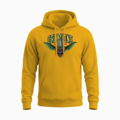 Gremlins Halloween Design 1984 Creature Unisex Hoodie - Gold