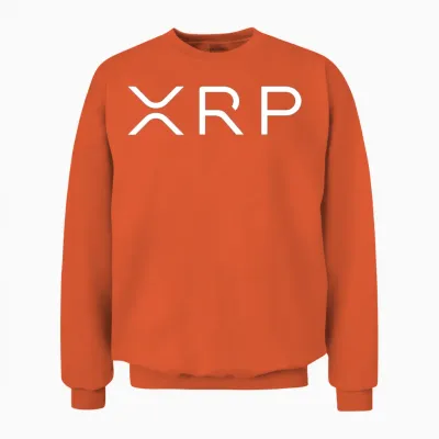 Xrp White Unisex Sweatshirt - Orange