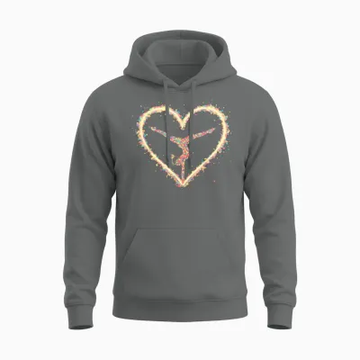 Gymnastics Gift Women's Girls Kids Rhythmic Gymnastics T-Shirt, Black Unisex Hoodie - Graphite Heather