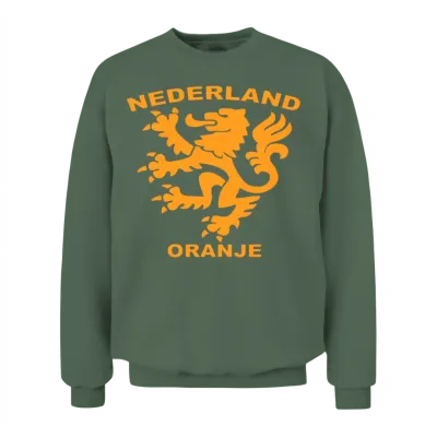 Holland Netherlands Football Soccer Jersey Gift Te Unisex Sweatshirt - Military Green