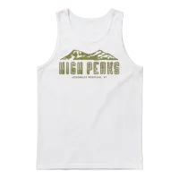 High Peaks Adirondack Mountains Hiking Unisex Tank Top - White – 1