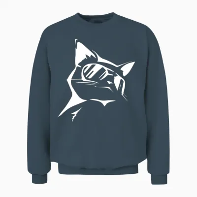 Smart Cat Unisex Sweatshirt - Dark Heather