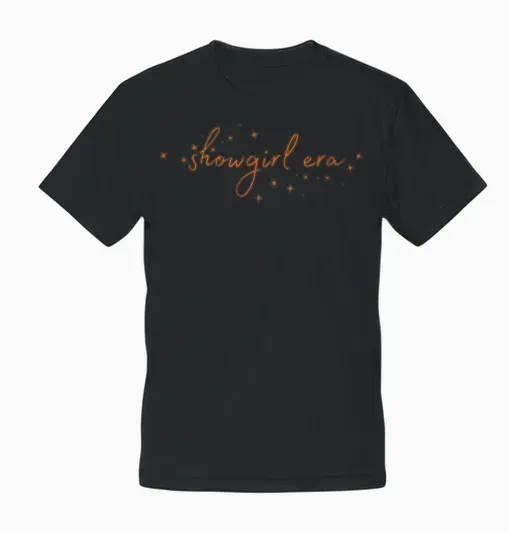 Show Girl Era Graphic Outfit for Women Girls Unisex T-Shirt - Black