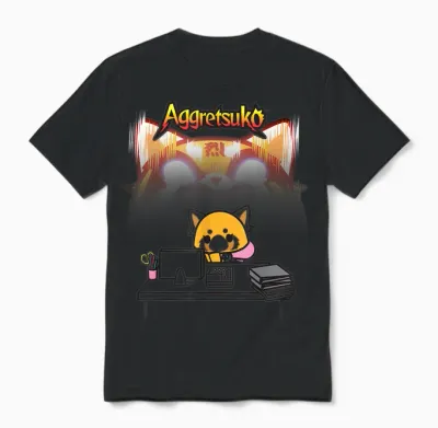 Aggretsuko Secret Rage Unisex T-Shirt - Black