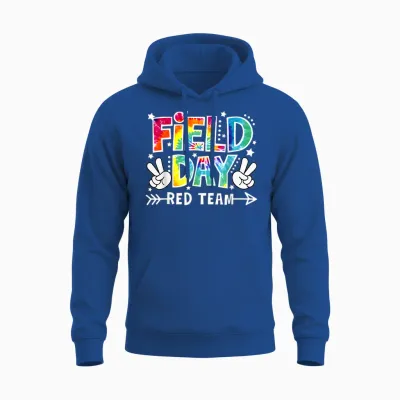 Field Day Red Team Funny for Teacher Kids Field Day Games Unisex Hoodie - Royal