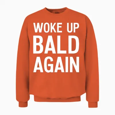 Funny Bald Joke Unisex Sweatshirt - Orange
