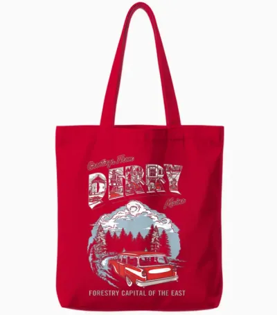 It: Welcome to Derry Greetings Tourist Horror Tv Show Tote Bags - Red
