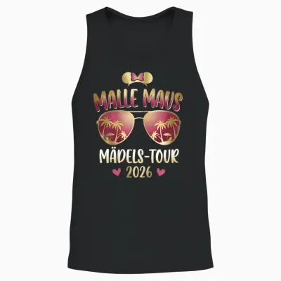 Malle Maus - Mädels Tour 2026 Party Outfit Damen Unisex Tank Top - Black
