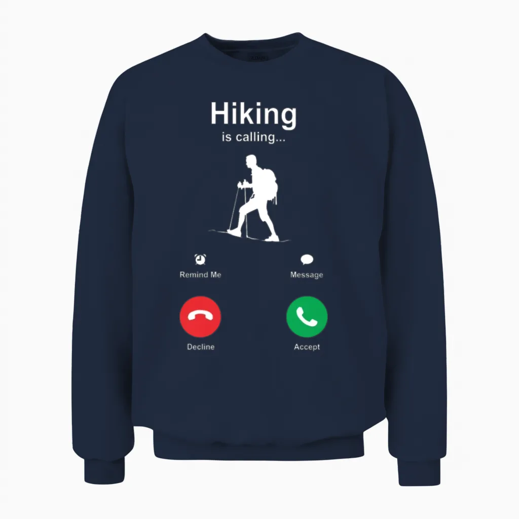 Hiking & Outdoors Unisex Sweatshirt in Navy