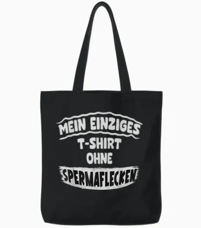 Lustiger Spruch - Sex Spruch Tote Bags - Black