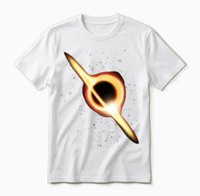 Celestial Ring in Neon Orbit Unisex T-Shirt - White