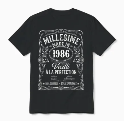 40 Years Vintage Limited Edition Gift Humour Unisex T-Shirt - Black