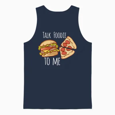 Funny Food Funny Food Quotes Foodie Unisex Tank Top - Navy